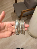 Chunky bangles silver