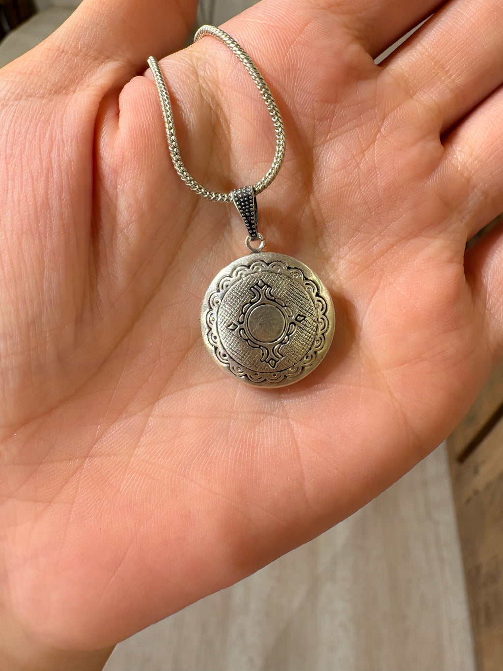Round Victorian locket