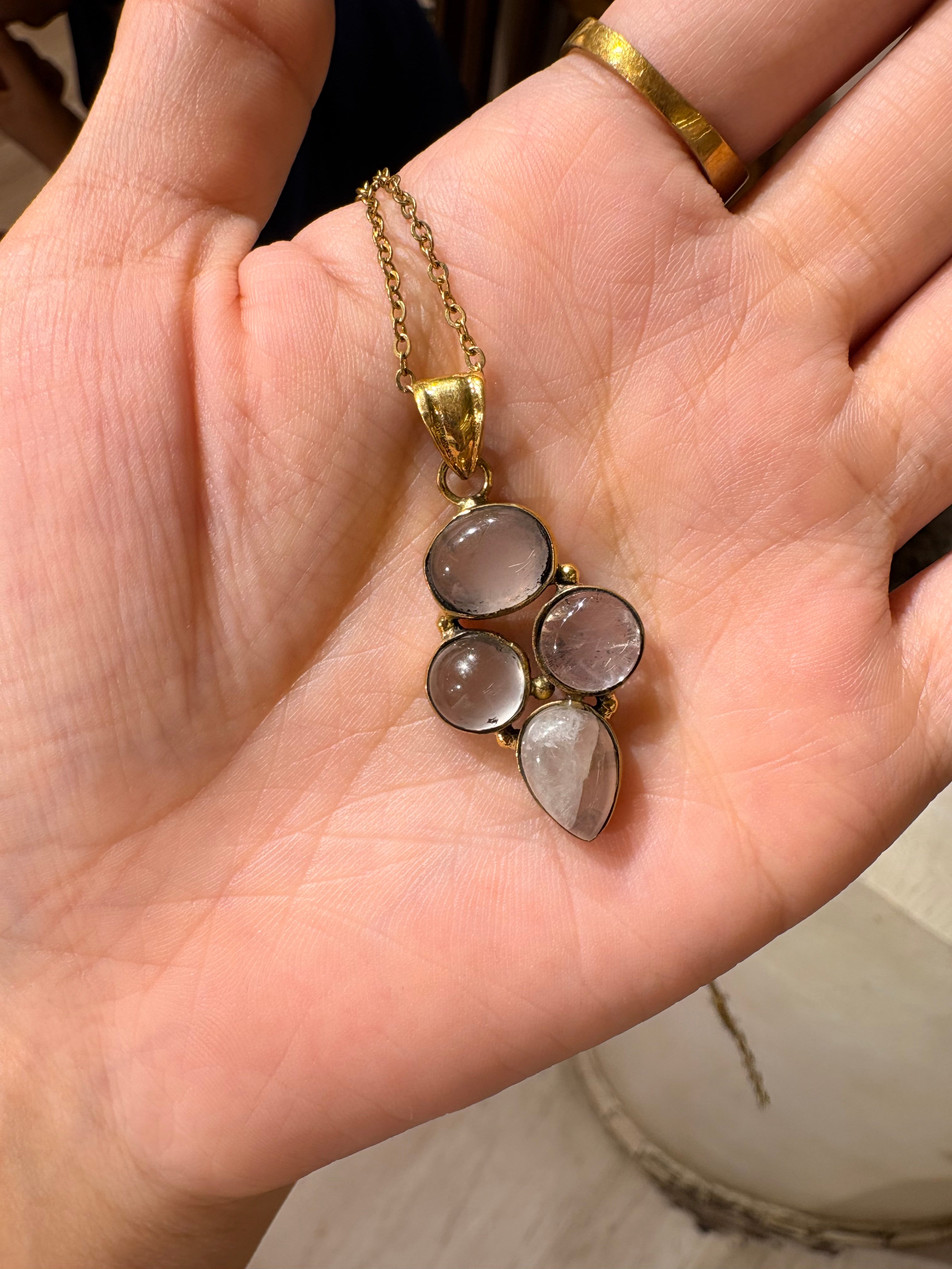 Celestial stone pendant