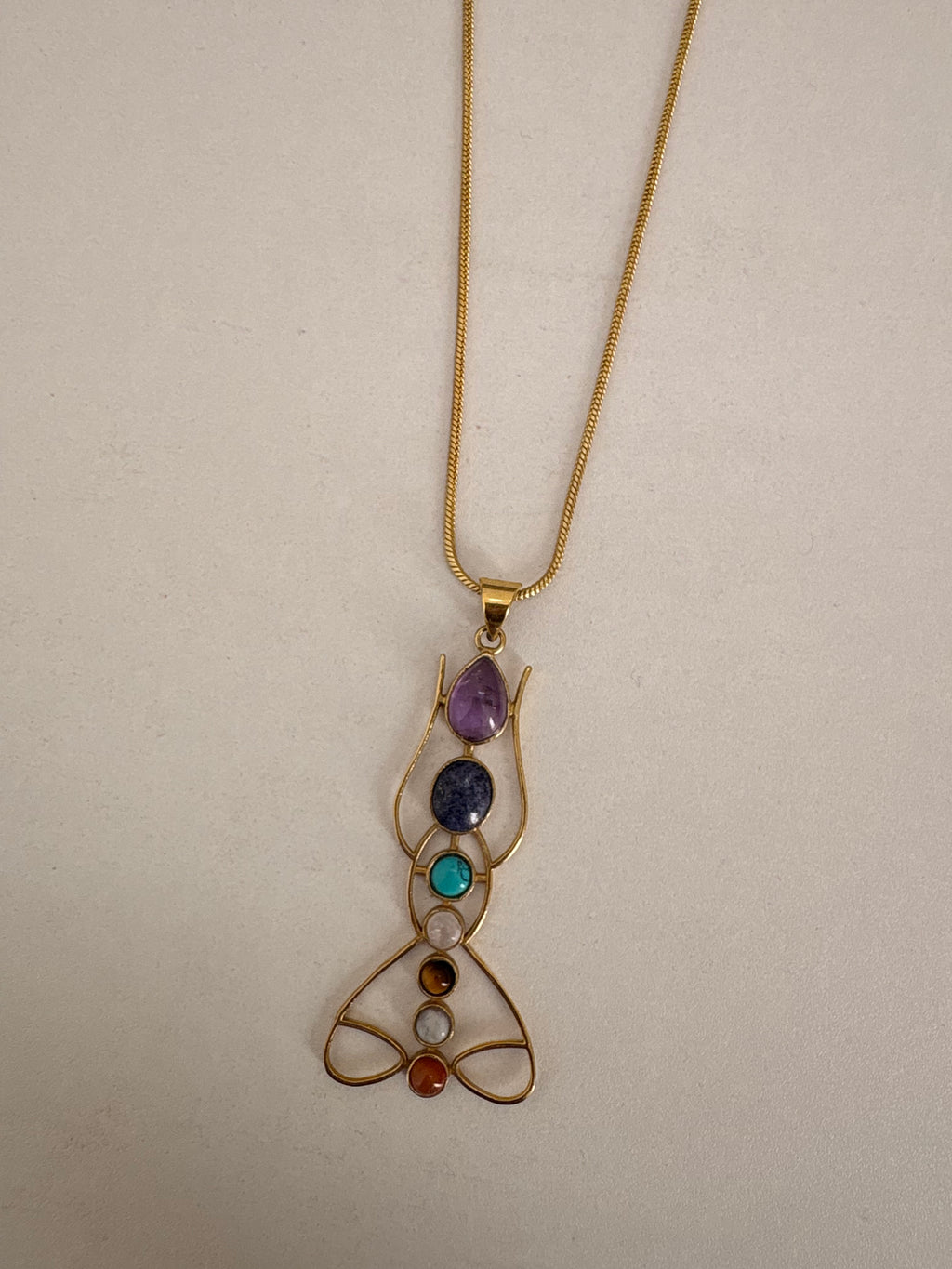 7 chakras body inspire necklace