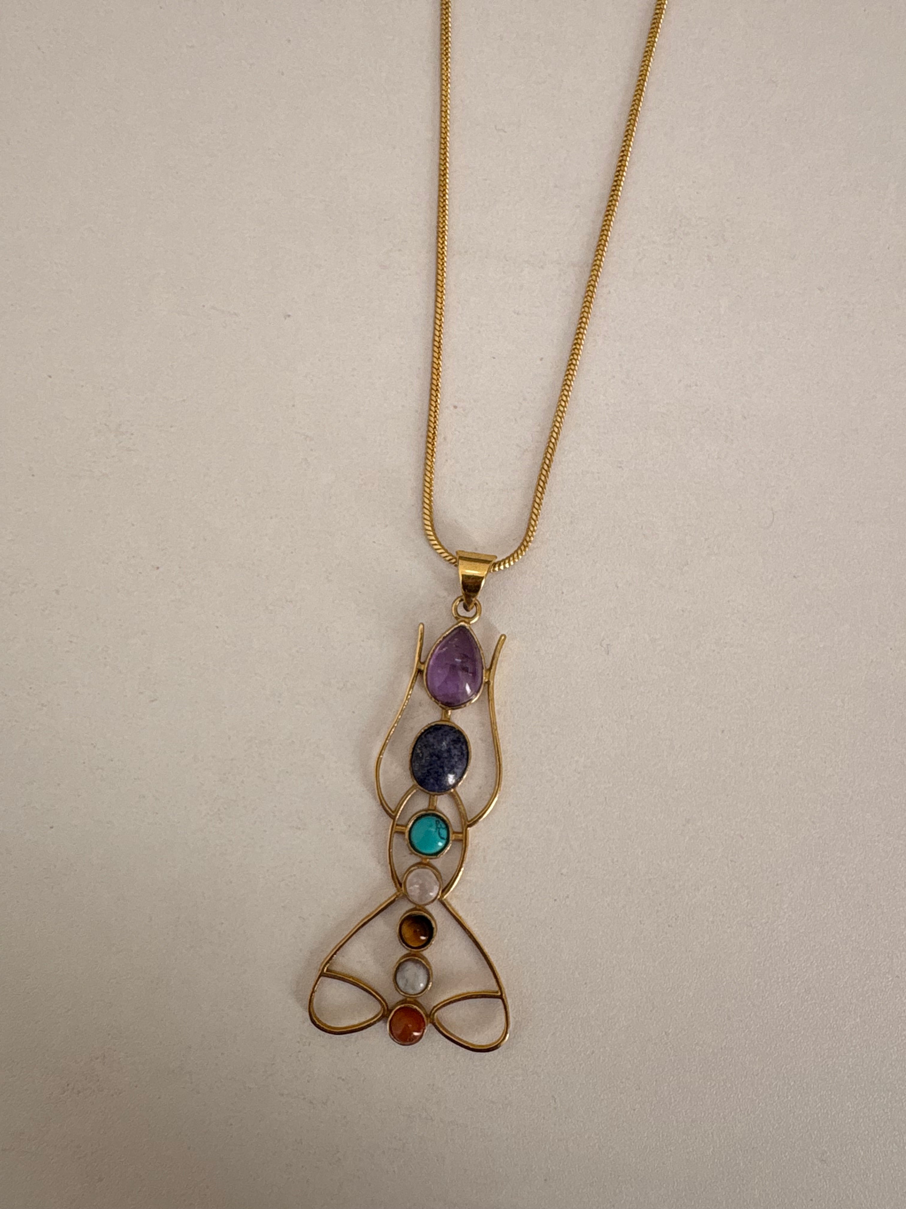 7 chakras body inspire necklace