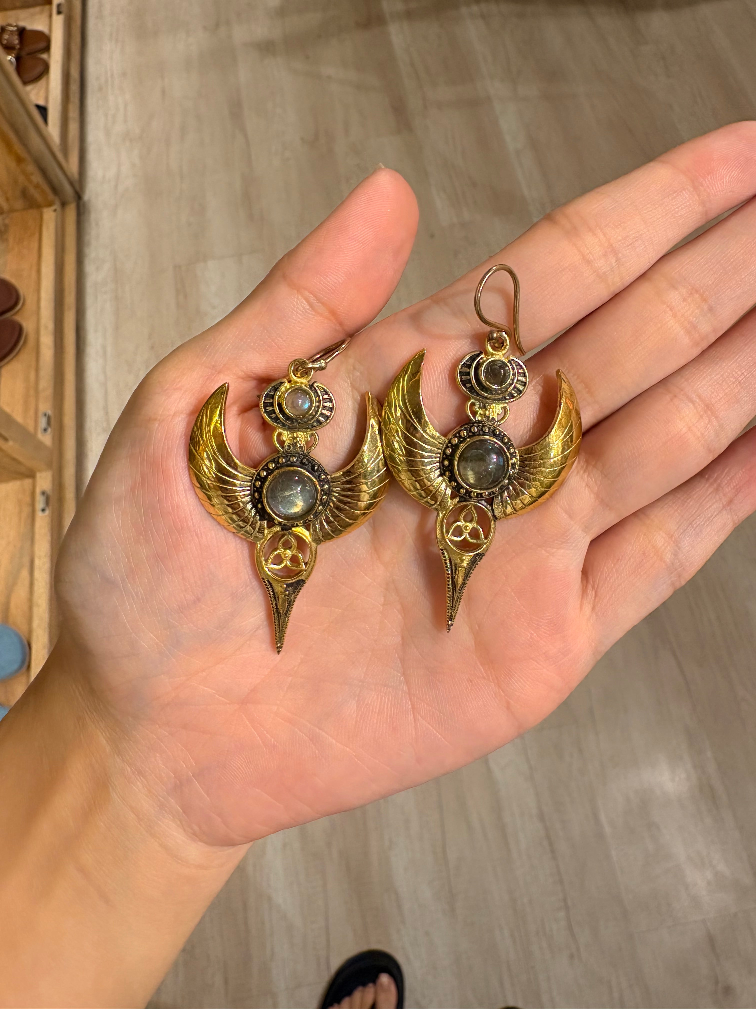 Angel wings earrings