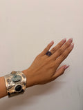 Handcuff with stones