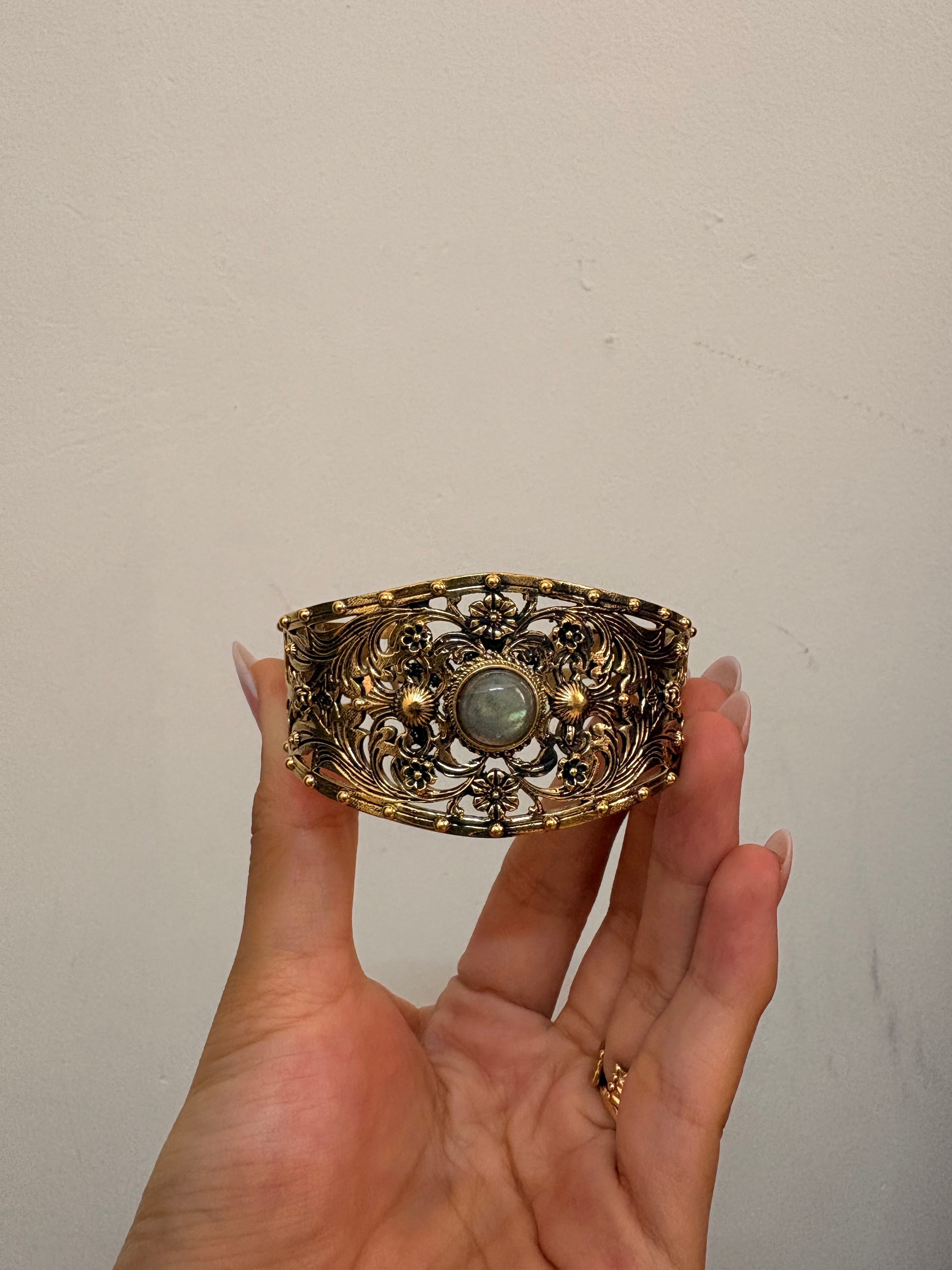 Ethereal arm cuff natural stone