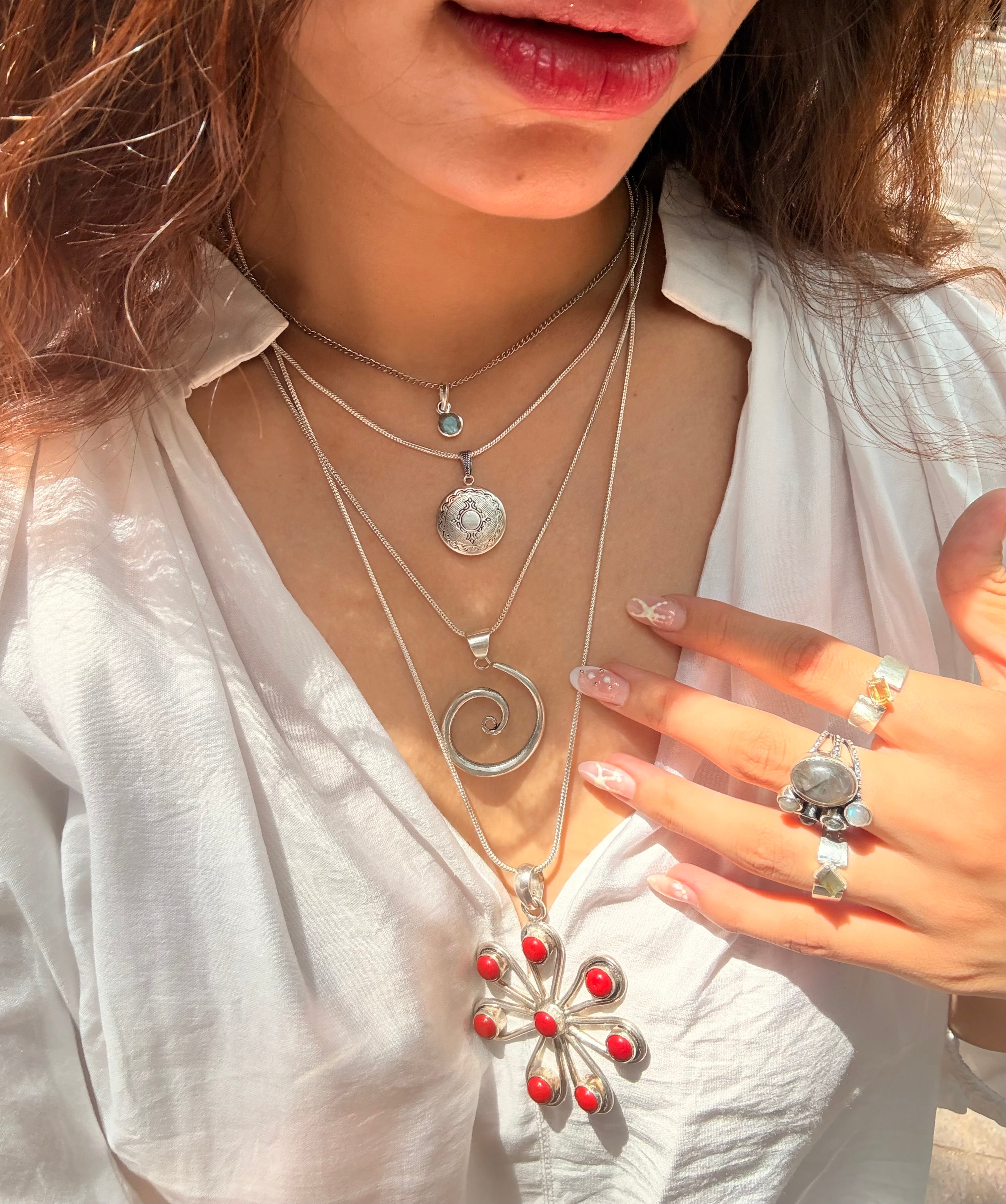 Round Victorian locket