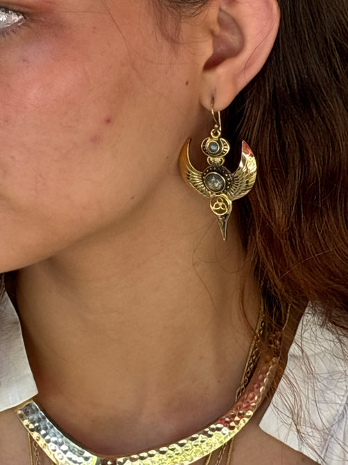 Angel wings earrings