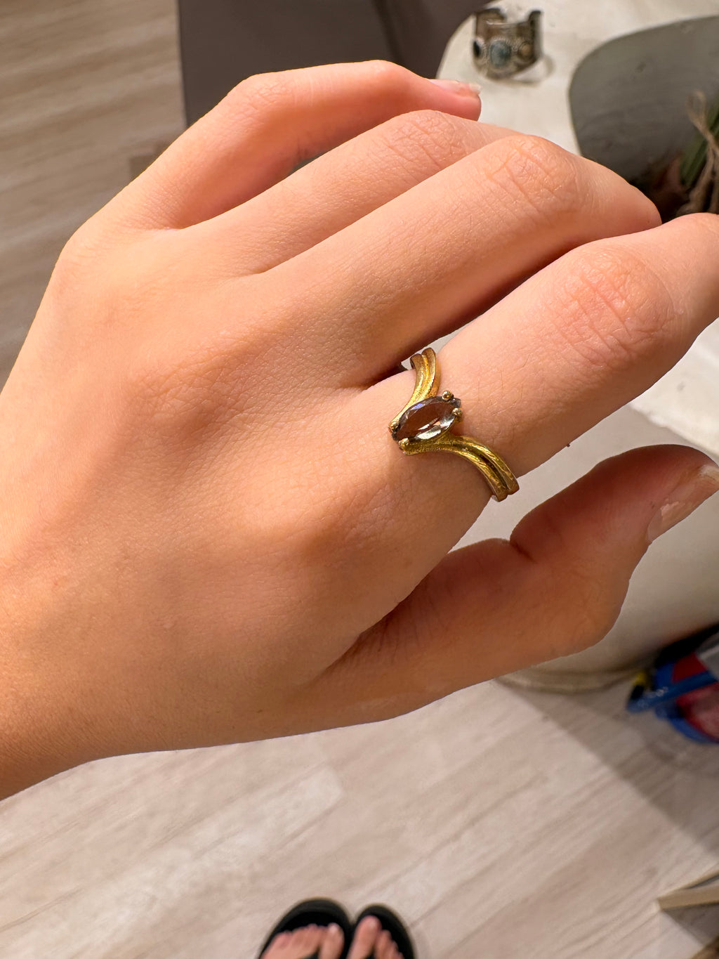 Diamond cut ring