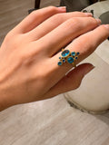Clustered stone ring