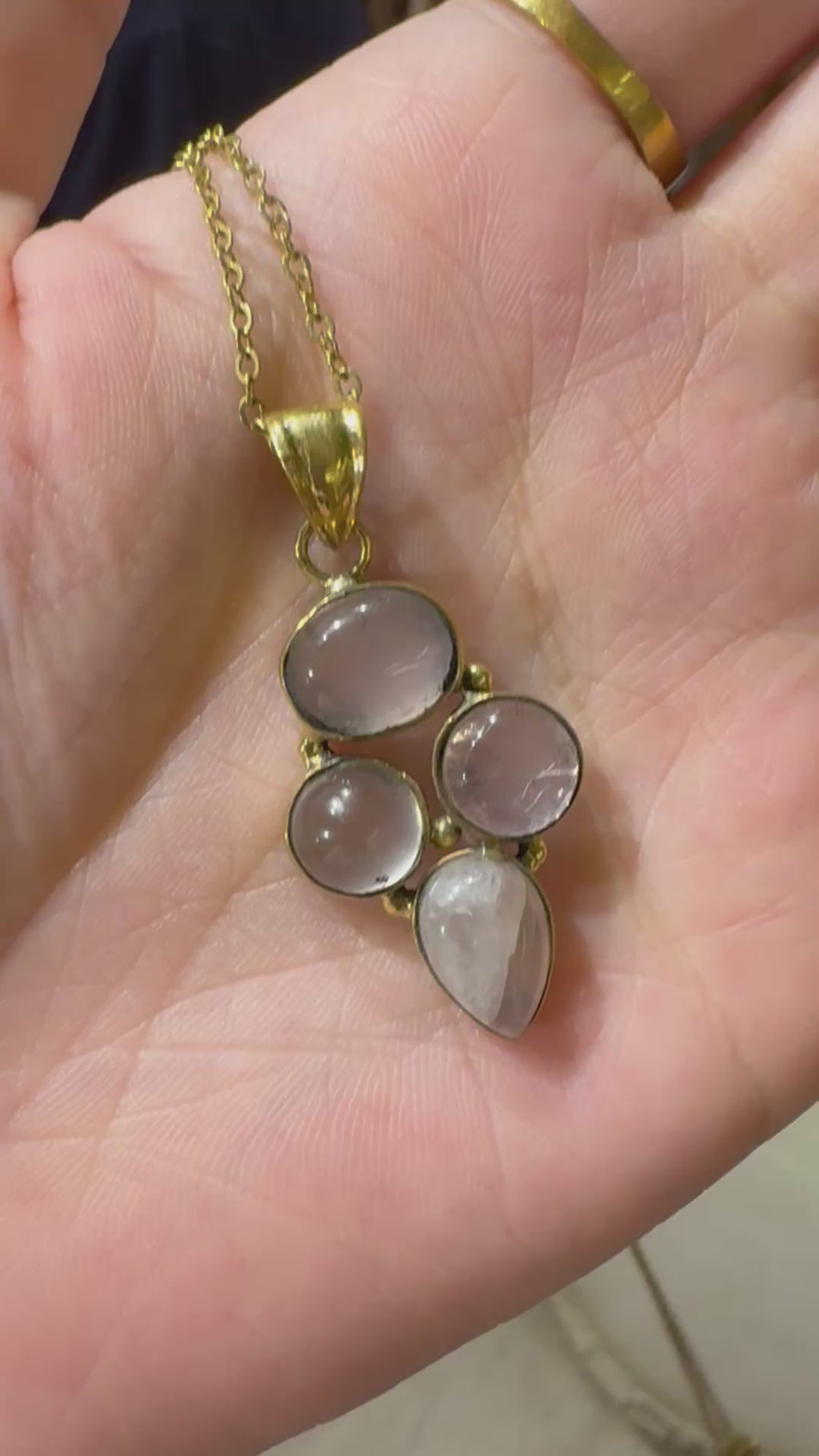 Celestial stone pendant