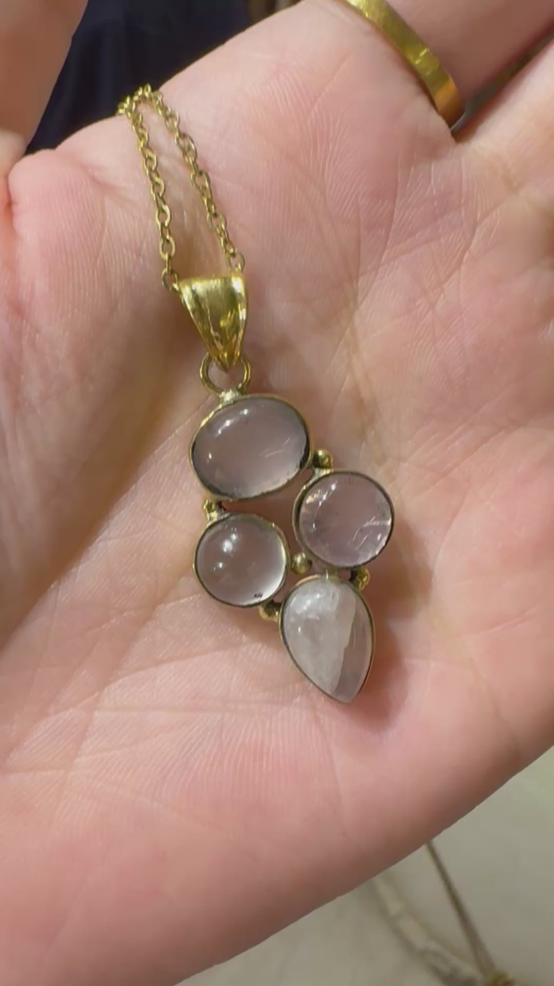 Celestial stone pendant