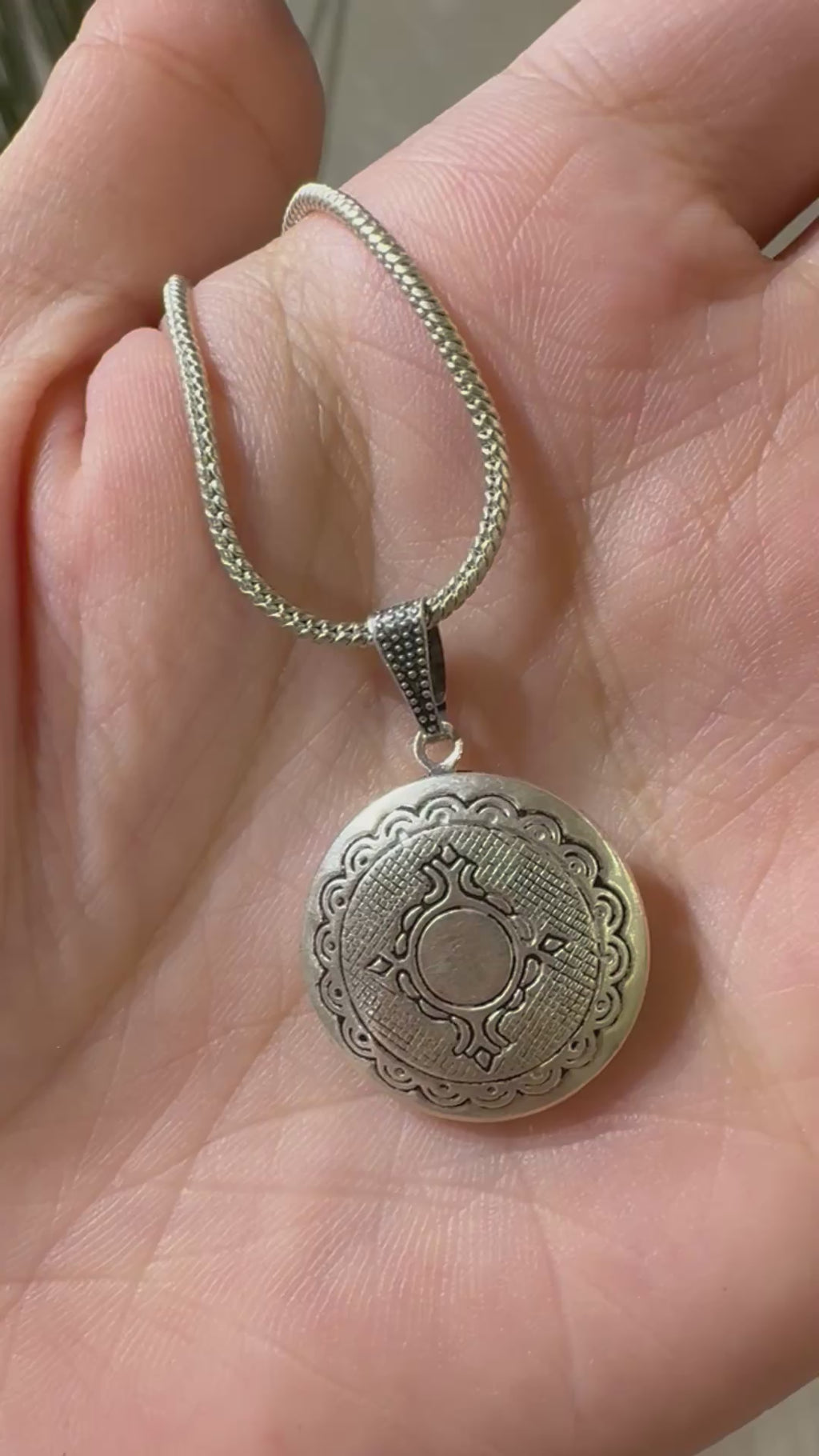 Round Victorian locket