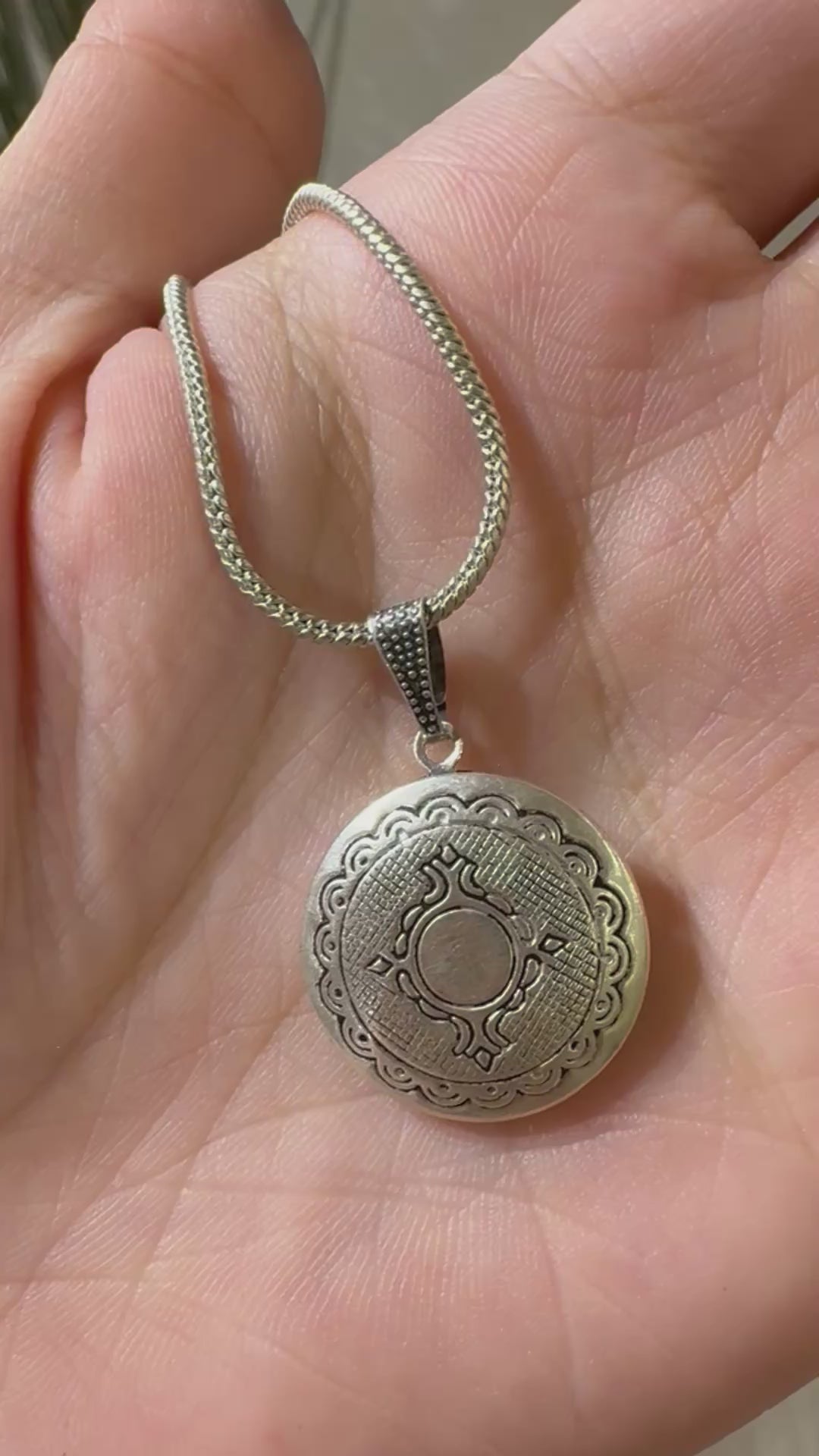 Round Victorian locket